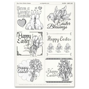 Easy Peely Sticker Stamps - Easter Sheet 1